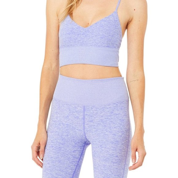 BUNDLE Alosoft Lavish Bra + Alosoft Lounge Legging Periwinkle - Picture 1 of 9